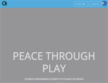 Tablet Screenshot of peacethroughplay.org